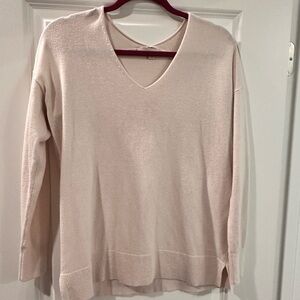 LOFT Women's V-Neck Sweater in Cream